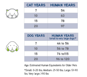 AVMA senior pet reference